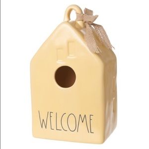 Rae Dunn yellow WELCOME birdhouse
